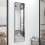 Living And Home (Black) Modern Rectangular Metal Floor Mirror 3