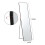 Living And Home (Black) Modern Rectangular Metal Floor Mirror 7