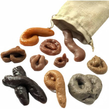 Aebor 10 piese false poo realist fake turd fard plutind poo poo false pentru cini jucarii cu pungi de trac?iune pentru Halloween April Fools 'Da