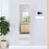 Living And Home (Silver White) Modern Rectangular Metal Floor Mirror 3