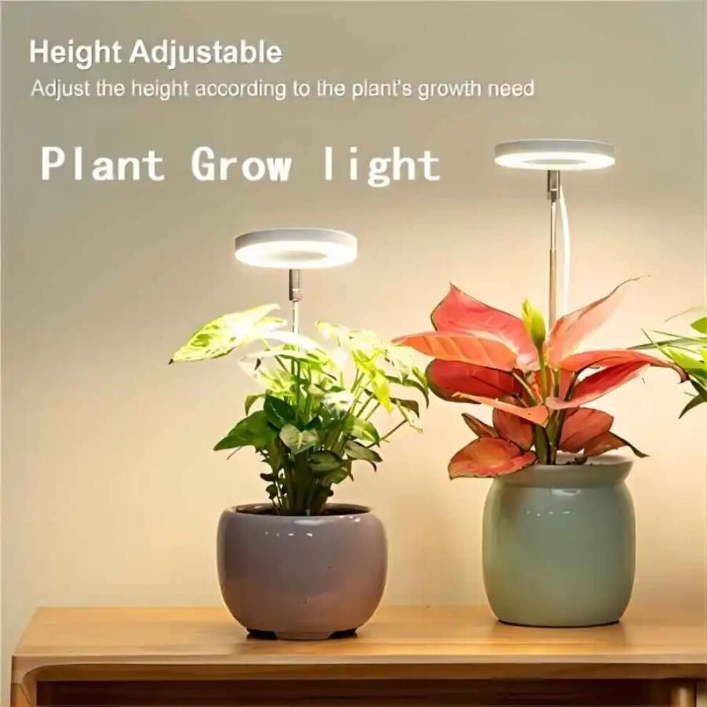 (USB) Grow Light, Full Spectrum LED Plant Light for Indoor Plants, Height Adjustable Growing Lamp with Auto On/Off Timer 4 4 Dimmable