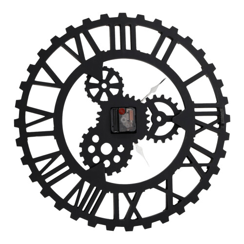 50CM Hollowed Design Gear Wall Clock 2
