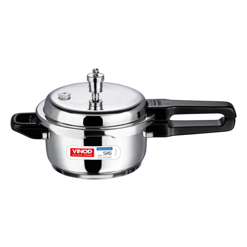 Vinod V-3L rustfrit st?l sandwich bundtryk komfur 3-liters medium s?lv