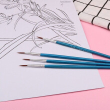 (blue 000) 100Pcs/Set Fine Hand-painted Thin Hook Line Pen Multicolor Drawing Art Pen Paint Brush Nylon Brush Special Children's DIY Art Education Supplies