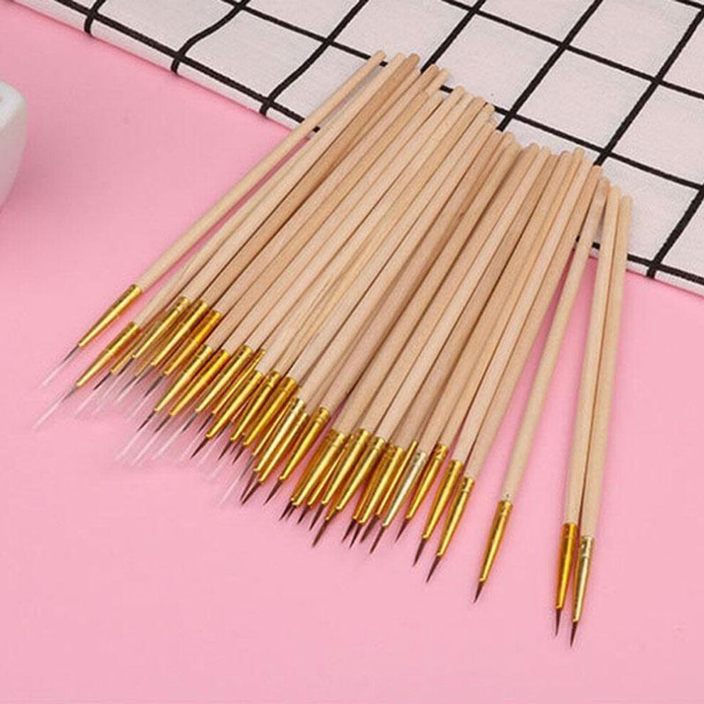 (gold 000) 100pcs/set Fine Hand-painted Thin Hook Line Pen Multicolor Drawing Art Pen Paint Brush Nylon Brush Special Children&apos;s Diy Art Education Supplies