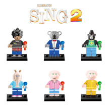 6er Set Sing 2 Spielzeug Bauklötze Figuren Modelle Rosita Meena Ash Geburtstagsgeschenk