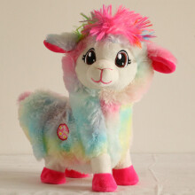 (Rainbow)Zuru Pets Alive Boppi Booty Shakin Elektrisches Plüschspielzeug Alpaka Kindergeburtstagsgeschenk