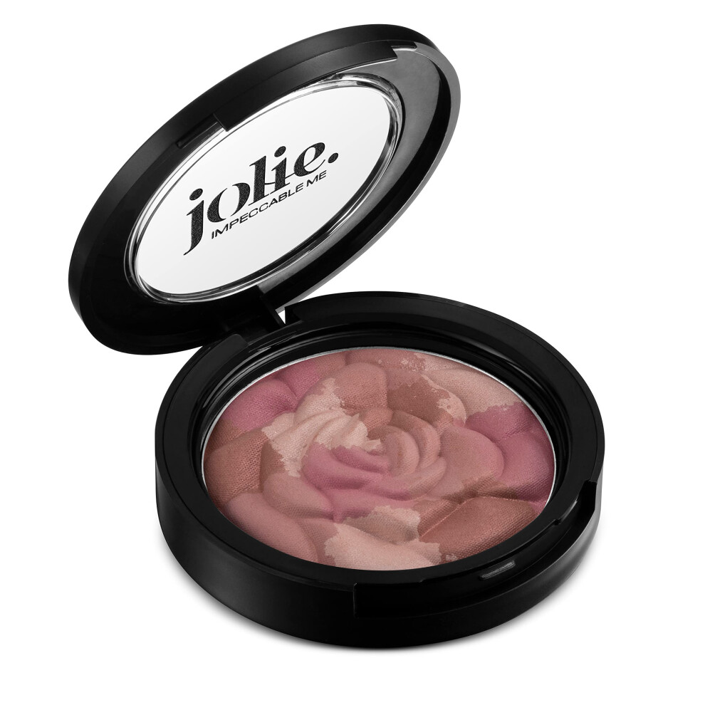 Jolie. Einwandfreies Ich Bronze/Pink Jolie Blush Bouquet - Mosaic Rose Pressed Cheek Color -Multi-Tasking - Shape & Highlight Face - Cruelty Free (Pretty-N-Pink)