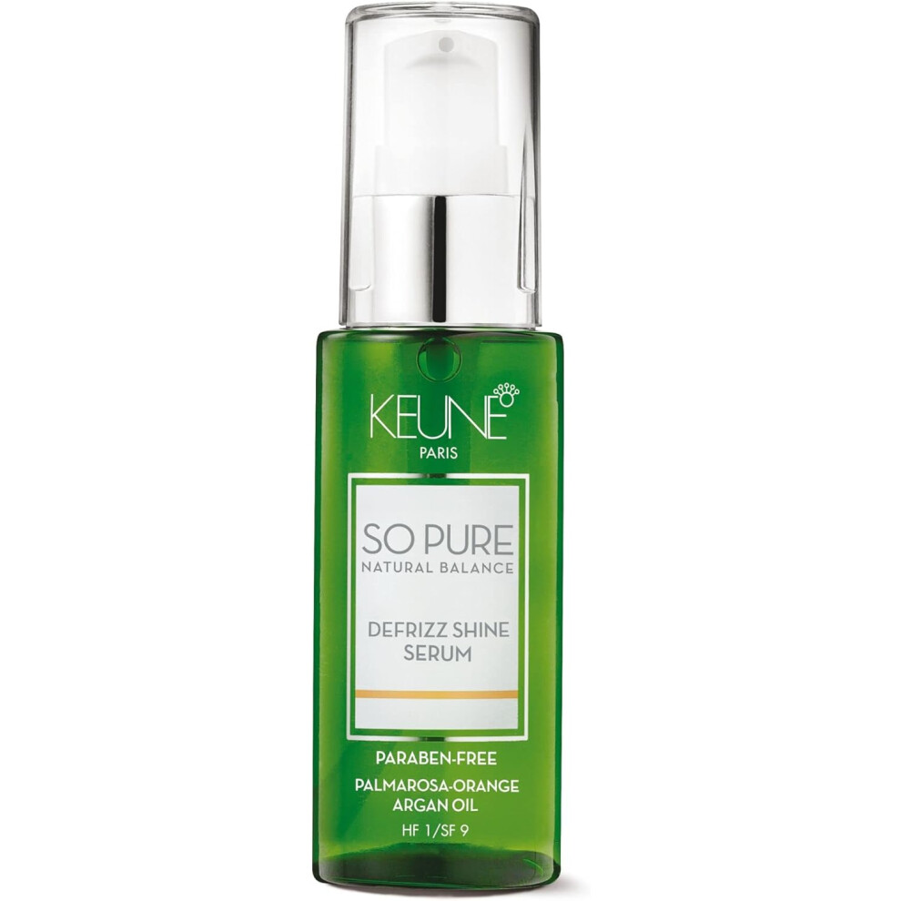 Keune So Pure Defrizz Shine Serum 50Ml | Anti-Frizz Hair Serum With Argan Oil | Smoothing & Strengthening For Dry, Frizzy, And Damaged Hair
