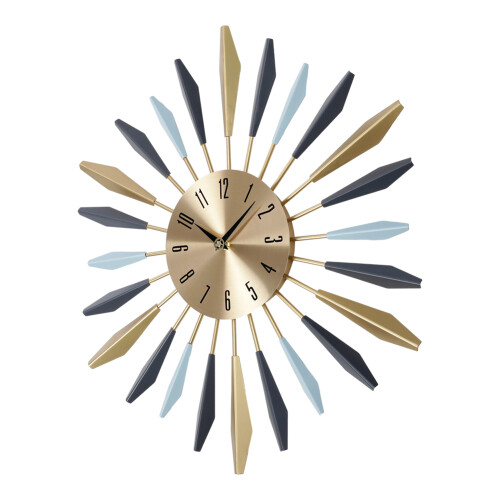 55CM Large Radiant Metal Wall Clock 1