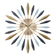 55CM Large Radiant Metal Wall Clock