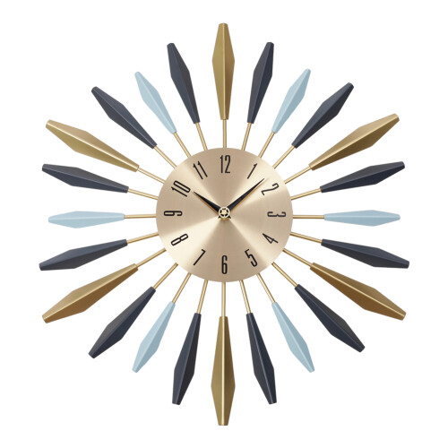55CM Large Radiant Metal Wall Clock