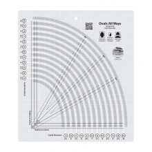Creative Grids Ovals All Ways Quilt Lineal CGRKAOVAL