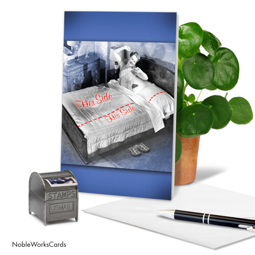 NobleWorks - Χιουμοριστική Κάρτα Γάμου με Φάκελο 5 x 7 Ίντσες (1 Κάρτα) 2