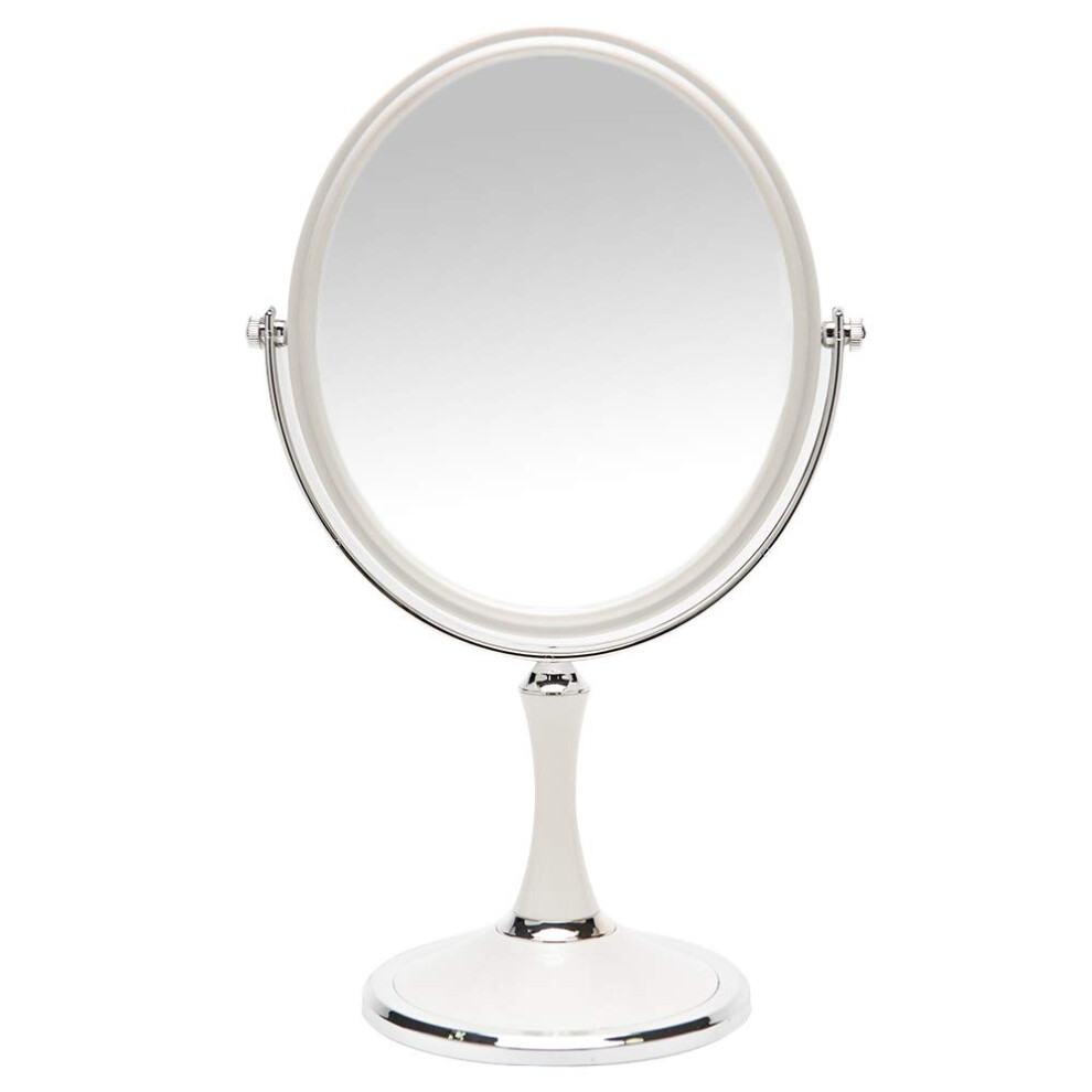 Miroir de table vintage YEAKE avec support 8 pouces pivotant double face 1X/3X
