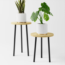 SAKSUN PLANT STAND INDOOR Metal Small Round Plant Stand Table Mid Century Modern Corner Plant Stands Stands Holds Fit Patio Garden Office Salon D