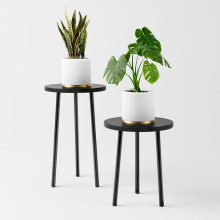 SAKSUN PLANT STAND INDOOR Metal Small Round Plant Stand Table Mid Century Modern Corner Plant Stands Stands Holds Fit Patio Garden Office Salon D