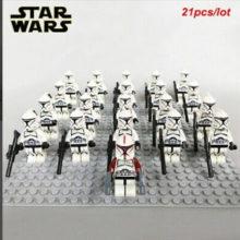 (Star Wars-G) 21PCS Star Wars Clone Troopers Rex Minifigures Kids Toy Set Fit Lego