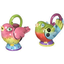 Appletree Design Flights of Fancy Sugar and Creamer Set 4-3/8-tommer 5-tommer