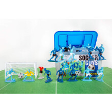 Fodbold fyre - Navy/Black vs Blue/White - Sports actionfigurer, der inspirerer uendelige timer med kreativt leg hos b?rn, der elsker sport. Agest