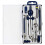 UNJOO Drawing 9Pc Geometry Set Metal Compass  Geometry Precision Tool for Student  Circle Drawing Tool and Architecture  Drafting Kits for E 1