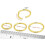 (18G, 6mm) 9K Gold Classic Hinged Segment Clicker Ring 9