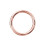 (18G, 6mm) 9K Gold Classic Hinged Segment Clicker Ring 5