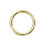 (16G, 6mm) 9K Gold Classic Hinged Segment Clicker Ring 4