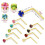 (24G, Pink) 9K Gold L-Bend Crystal Nose Stud 5