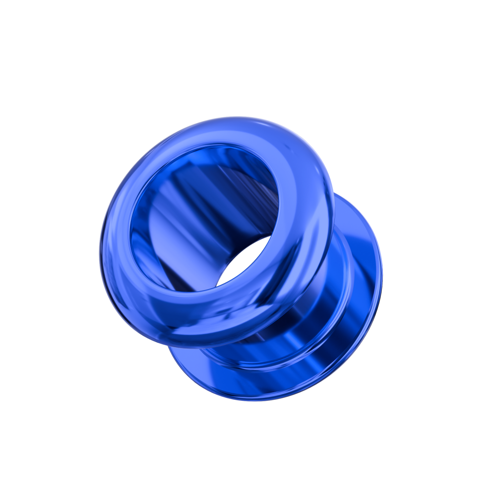 (26mm, Single) Surgical Steel Dark Blue Flesh Tunnel-image-OPC-PG9BCSS-NEW