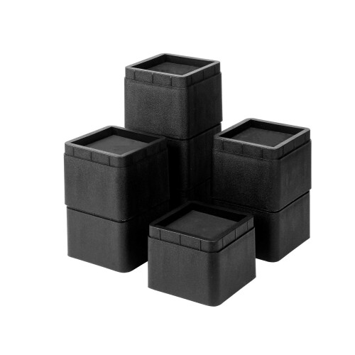 BTSD-home Elevadores Empilháveis de Móveis 3 Polegadas para Cama e Móveis Conjunto de 8