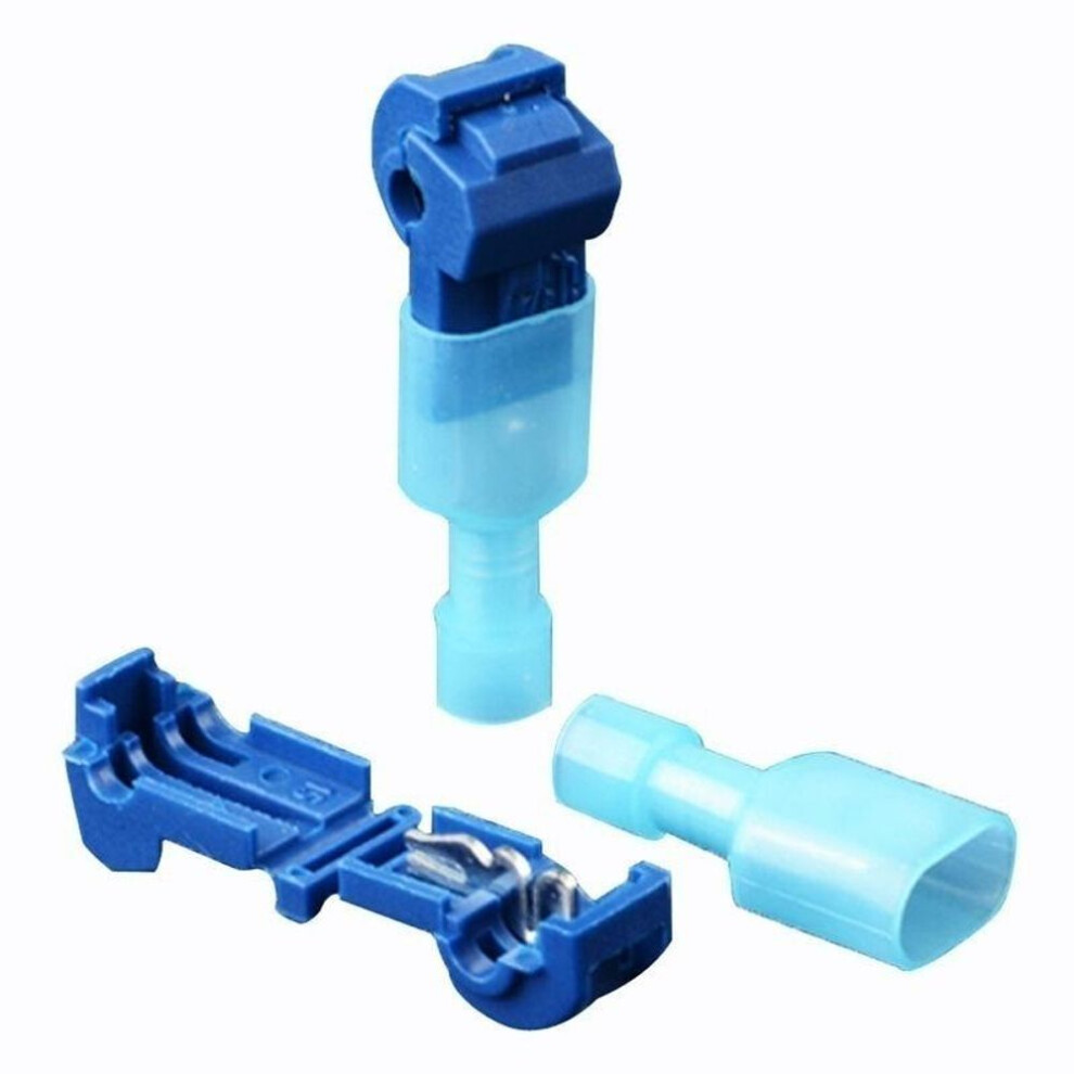 (blue, 20PCS) 40pcs Fashion Quick Electrical Cable Connectors Snap Splice Lock Wire Terminals Crimp