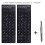 2pcs adesivos de teclado hebraico 2pcs 2