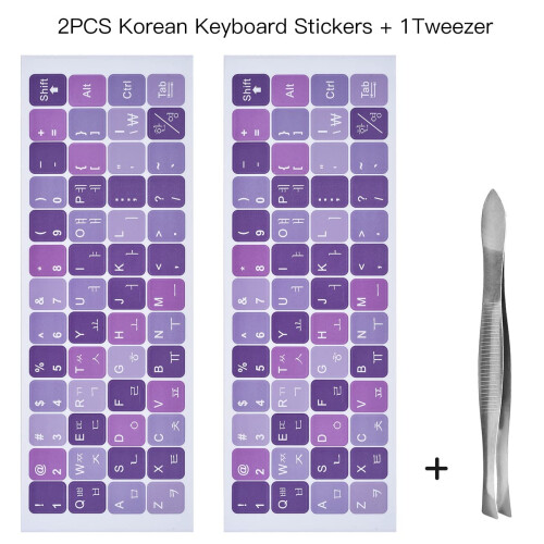 2pack adesivos coreanos de teclado coreano 1