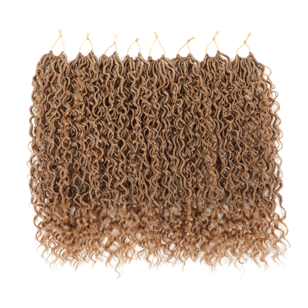 Sambraid Unisex Not,Specified 8 Packs Faux Locs Crochet Hair, 18 Inch Goddess Bohemia Locs Crochet Hair, Hippie Locs Crochet Braids, Synthetic Braids Hair Extensions 18 Inch, 8Pack
