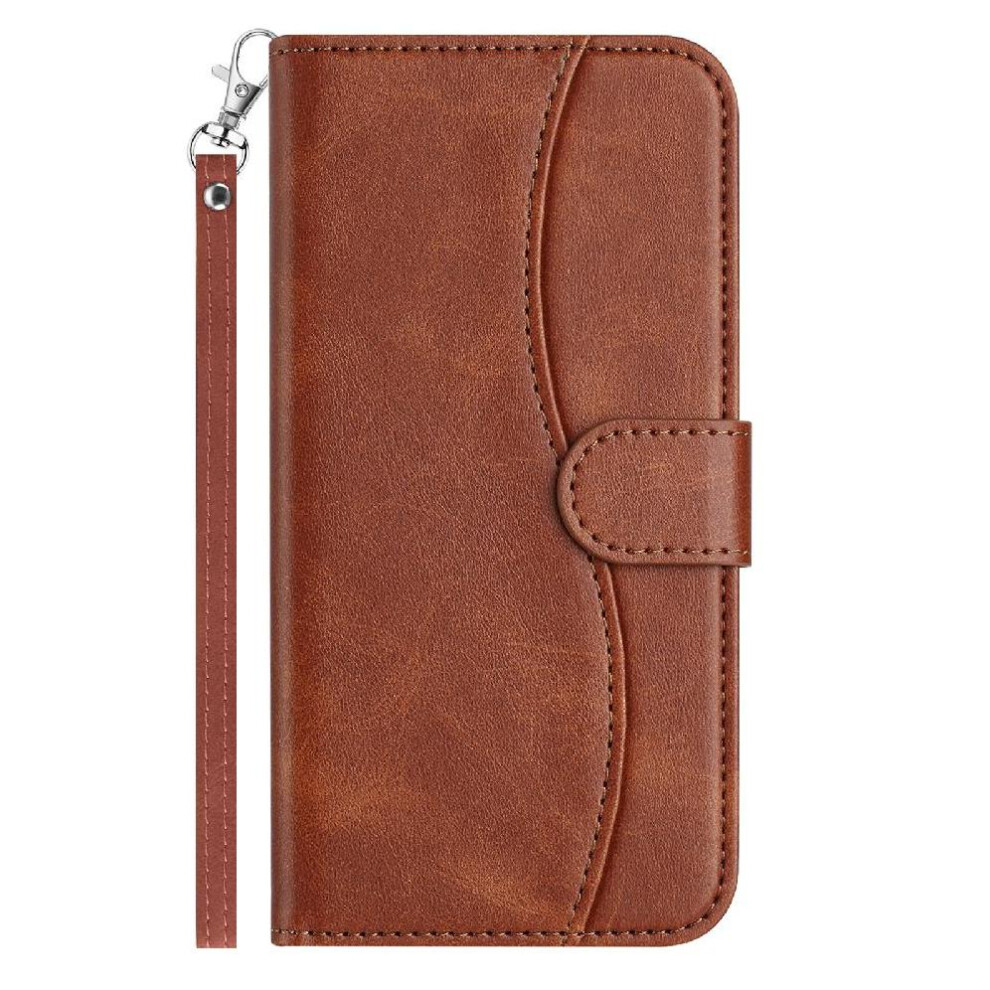 (Yellow) Flip Case For Samsung Galaxy S23 Fe Shockproof Wrist Strap Card Slots Holder Pu Leather Colorful Yellow 764549544349