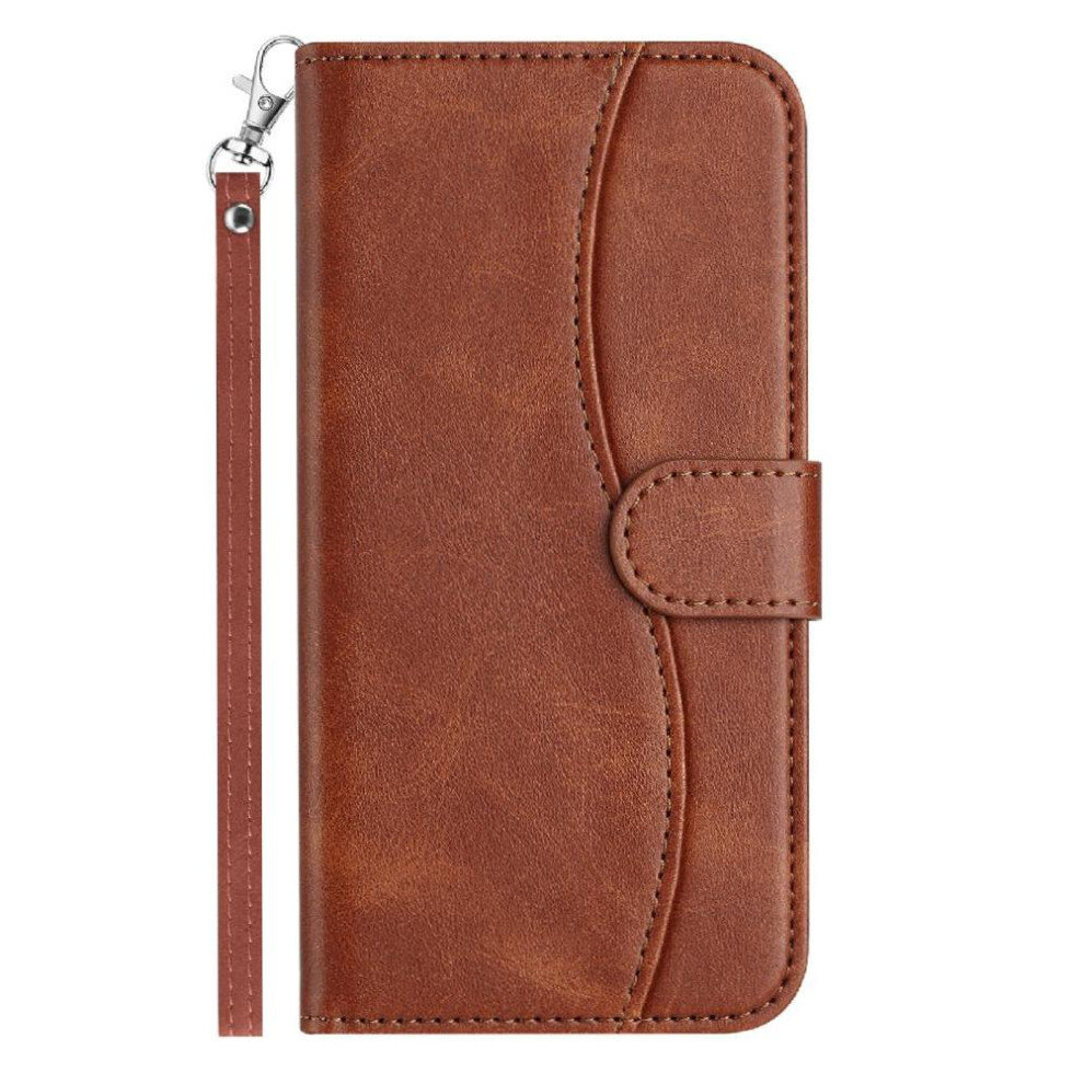 (Yellow) Flip Case For Samsung Galaxy A02s Wrist Strap Shockproof Card Slots Holder Colorful Pu Leather Yellow 764549543861