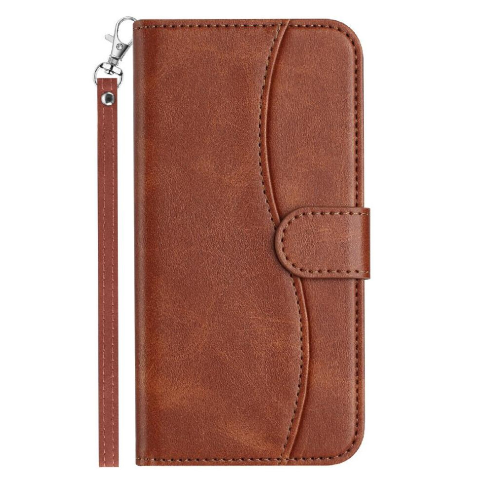 (Yellow) Flip Case For Samsung Galaxy S23 Plus Card Slots Holder Wrist Strap Colorful Pu Leather Shockproof Yellow 764549544400