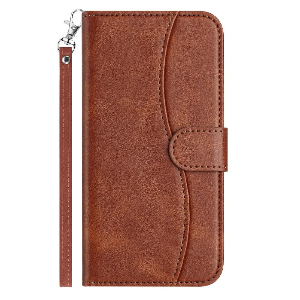 (Yellow) Flip Case For Samsung Galaxy S24 Ultra Pu Leather Shockproof Colorful Card Slots Holder Wrist Strap Yellow 764549544523
