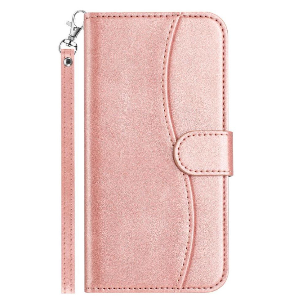 (Rose ) Flip Case For Samsung Galaxy S10 Plus Pu Leather Colorful Shockproof Wrist Strap Card Slots Holder Gold 764549545643