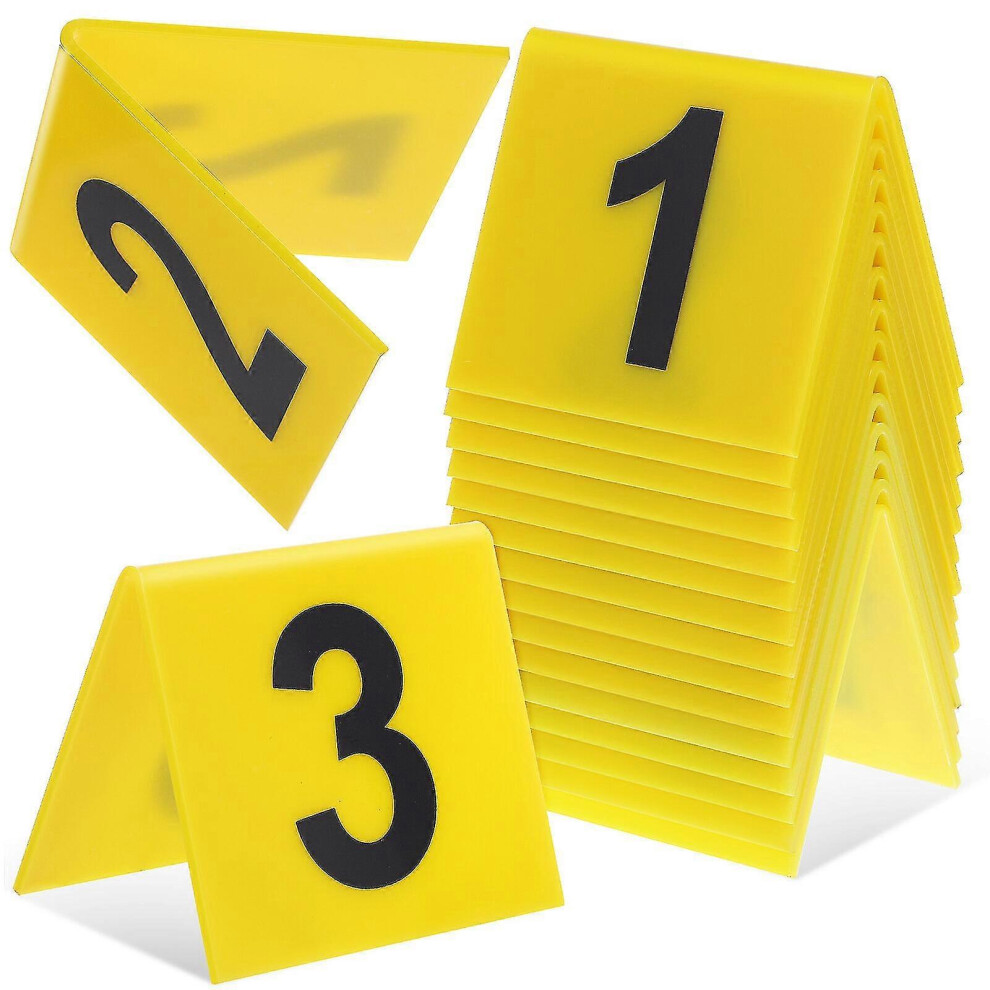 (As show, One size) 15 Pcs Evidence Markers Crime Scene Markers Crime Scene Decorations Multi-function Desk Number Markers-image-OPC-PG9BHJS-NEW