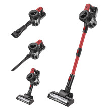 Cordless Vacuum Cleaner, 15KPA Bagless Stick Vacuum with LED Light & Wall-Mounted Charging, Lightweight for Pet Hair, Carpets, and Hard Floors