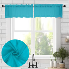 Chyhomenyc les cantonnieres transparentes pour les fenetres 2 pieces 42wx14l pouces petites camourets pour le salon chambre a coucher d'etude de