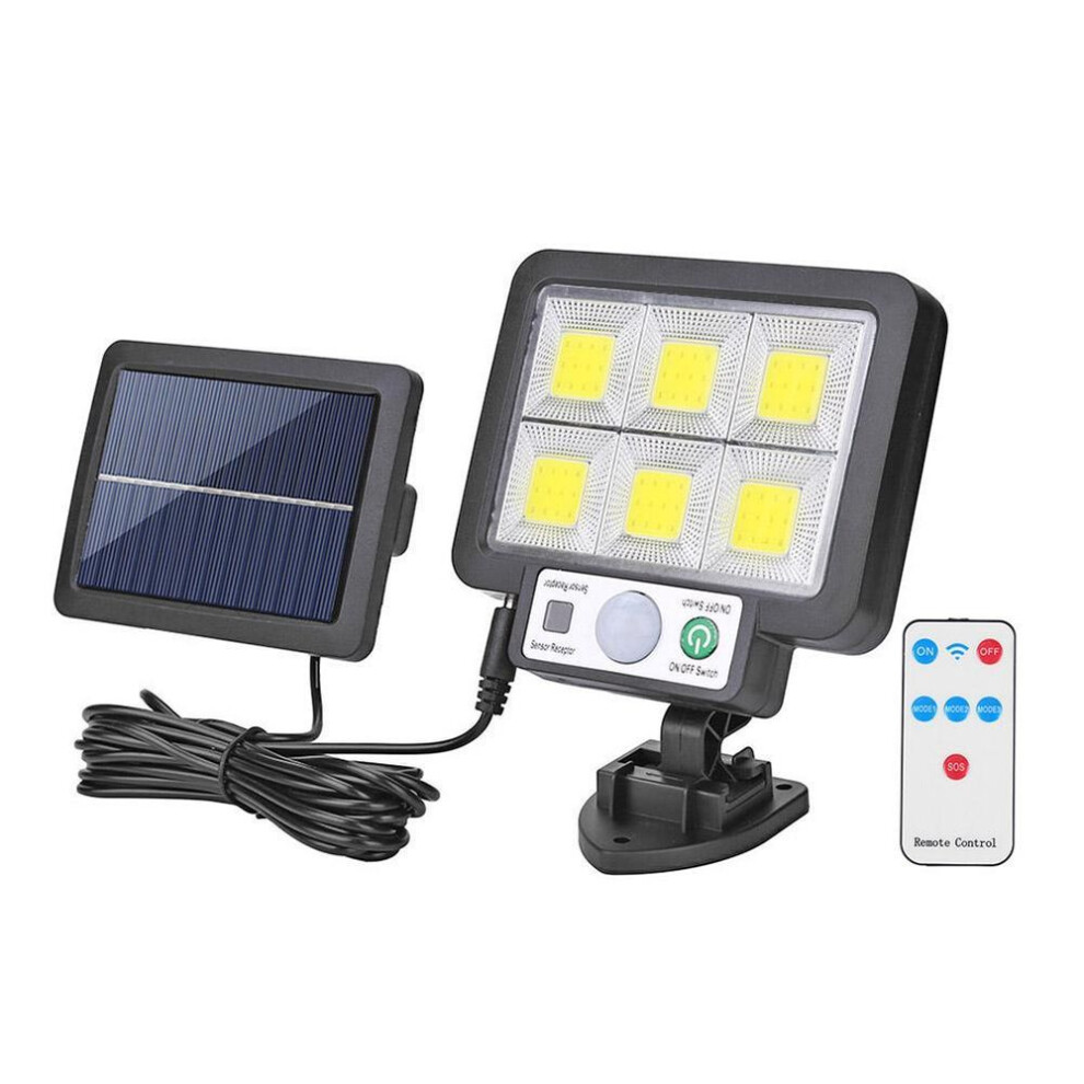(72cob With Remote) LED/COB Solar Powered Light Outdoors Motion Sensor Sunlight Waterproof Wall Emergency Street Security Lamp for Garden Decoration
