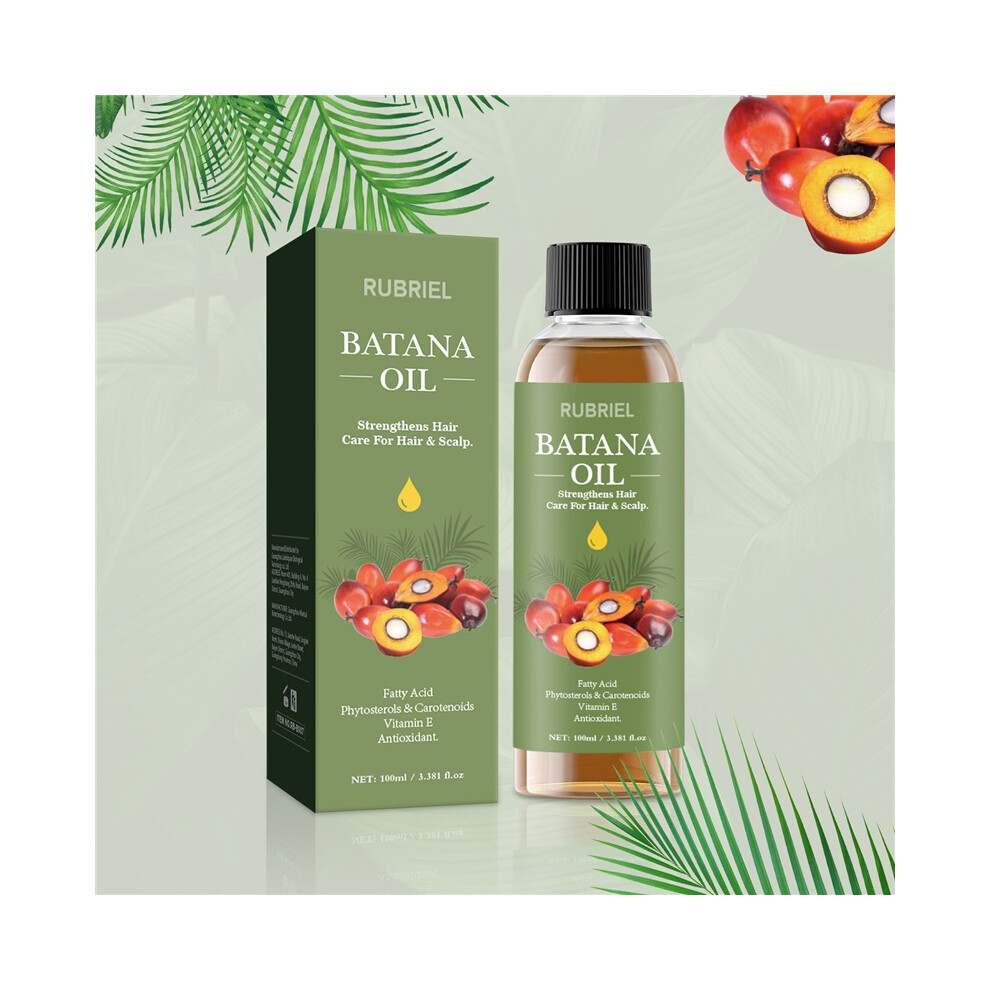 (Batana Oil) 100ML Batana Oil Shampoo Soothing Scalp Intense Repair Batana Nourishing Shampoo with Rosemary Extract for All Hair Types