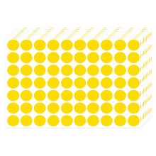 3500 stuks stippenstickers 3/4 inch zwarte coderingslabels cirkel cirkelstickers prijsstickers stippenstickers voor kantoor klaslokaal student geel