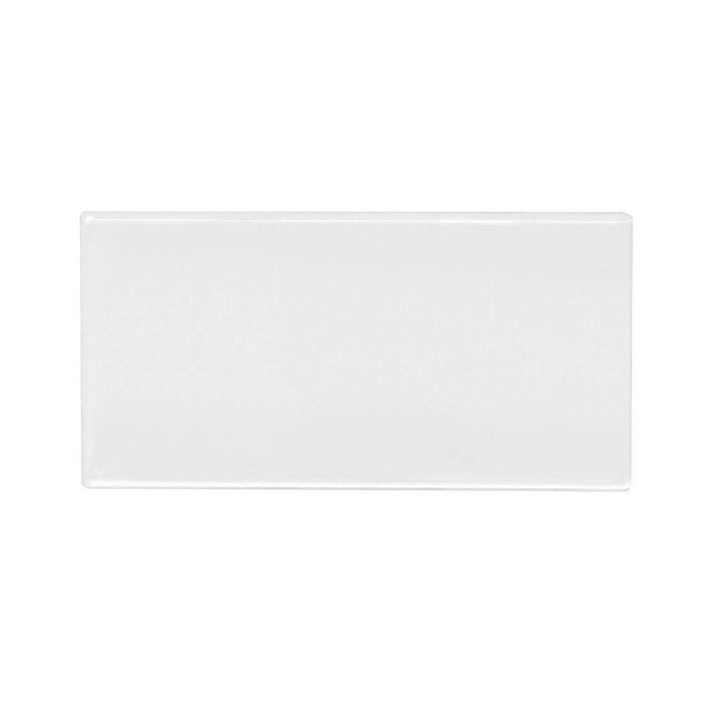 Tenedos White Ceramic 3x6 Glossy Subway Wall Tile (80 Pieces - Box of 10 sq.ft.) Kitchen Bathroom Wall Backsplash