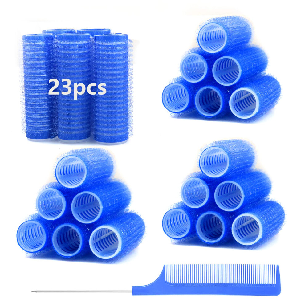 Moodkey 24Pcs Self Grip Small Hair Curlers Set Heatless Roller Hair Curlers Pro Salon Hairdressing Curler Diy Hairstyle Hair Rol