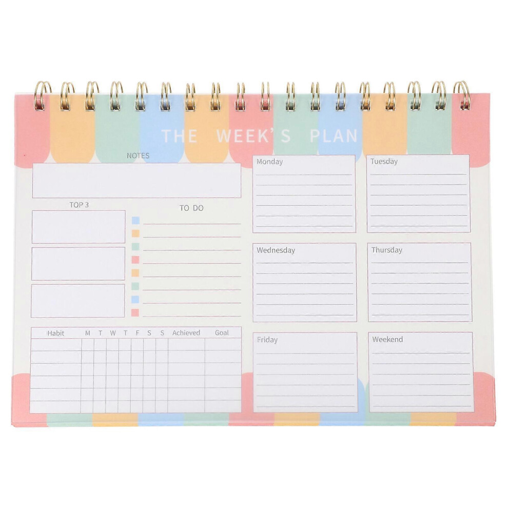 Kricely (As Show, One Size) Tear-Off Notepad Planner Daily Planner Notepad Schedule Note Pad Daily To Do List Planner