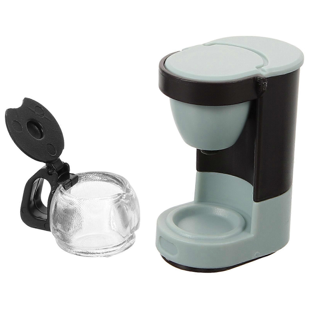 Kricely (As Show, One Size) Dollhouse Coffee Maker Miniature Coffee Maker Toy Doll House Ornament Tiny House Accessory